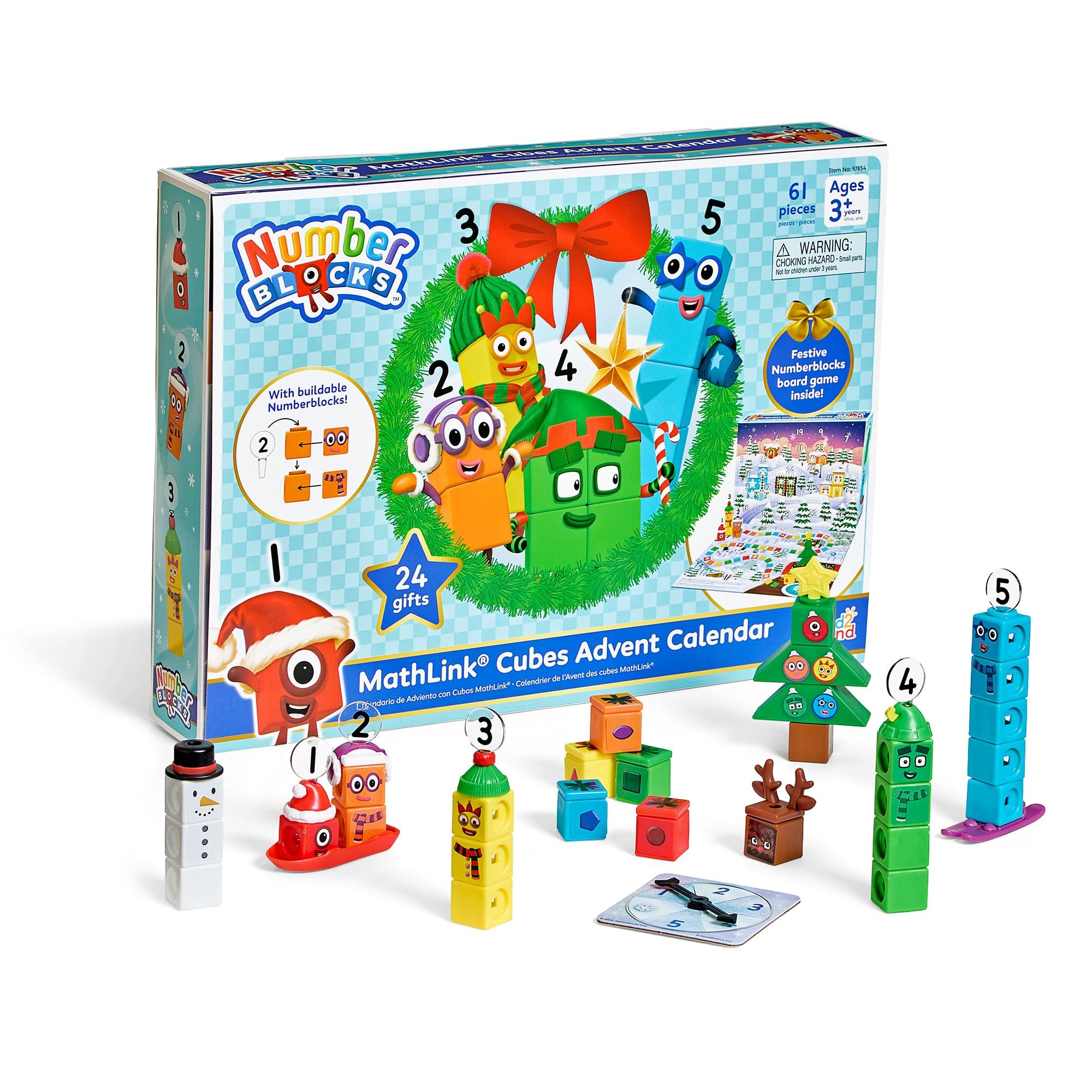 hand2mind Numberblocks MathLink Cubes Advent Calendar