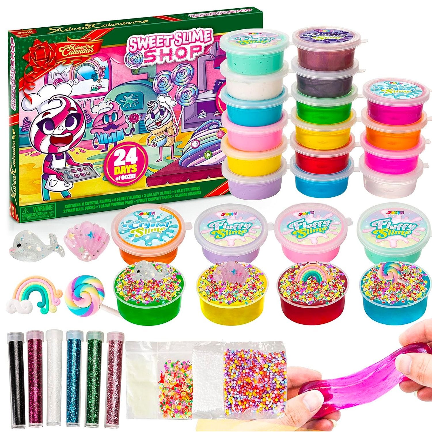 Joyin Christmas Advent Calendar with DIY Slime