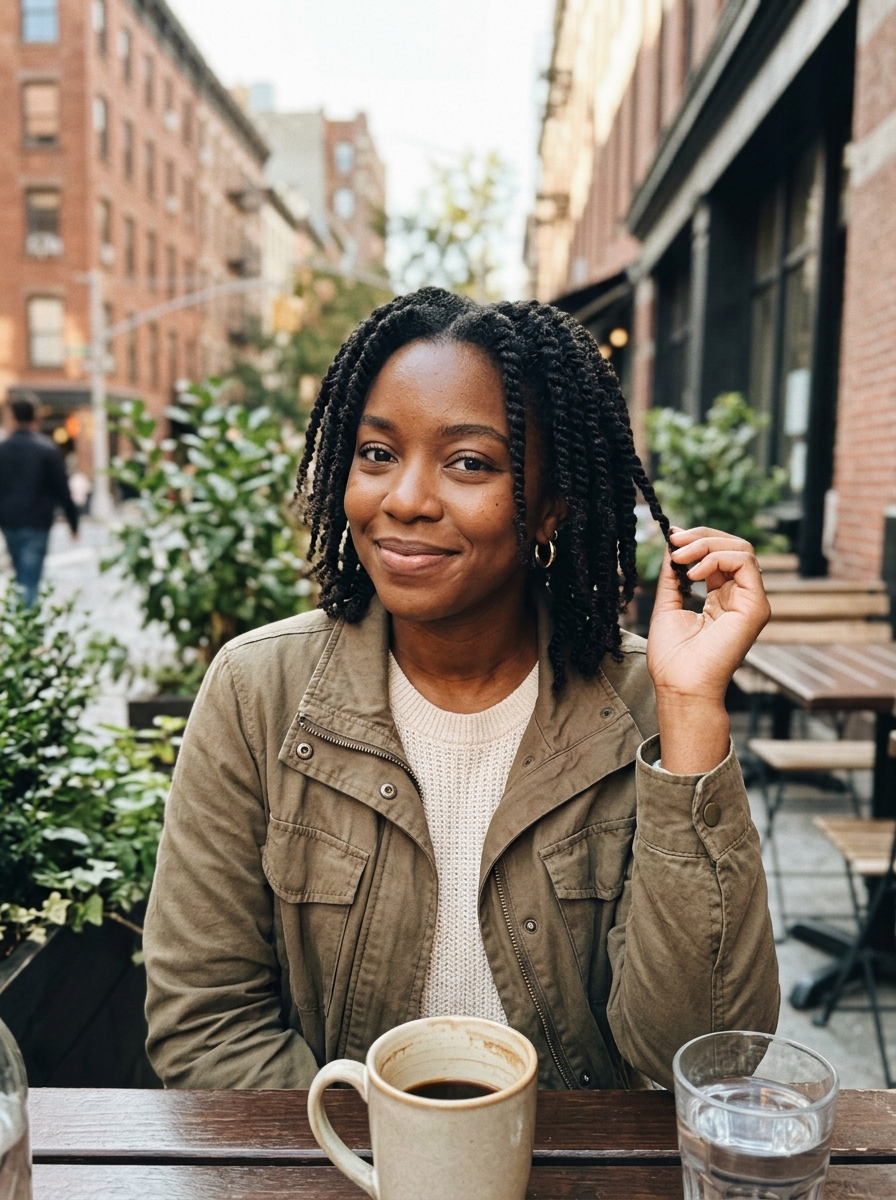 Two-Strand Twists on Natural Hair