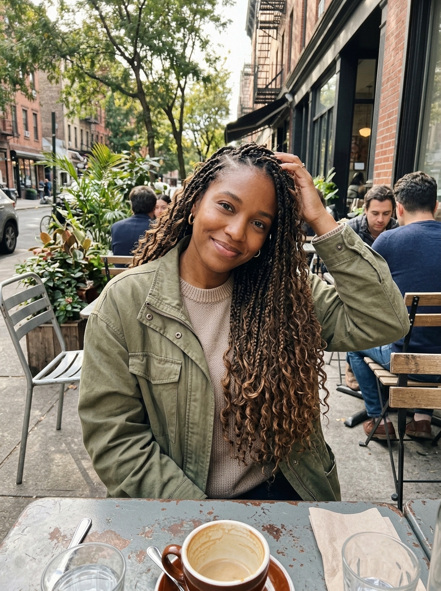 Boho Knotless Braids