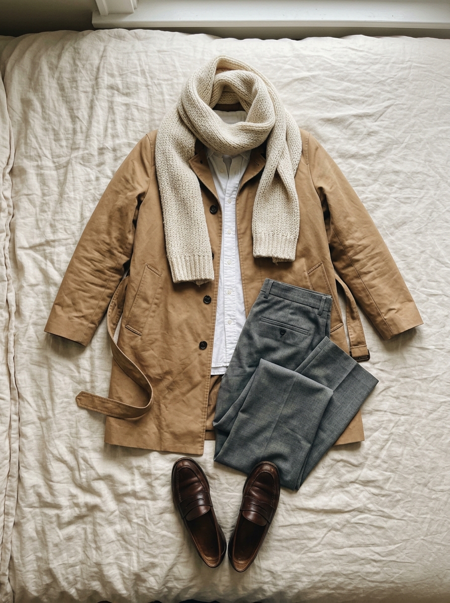 Winter capsule outfit grid look 2 - Modern Classic Minimalist