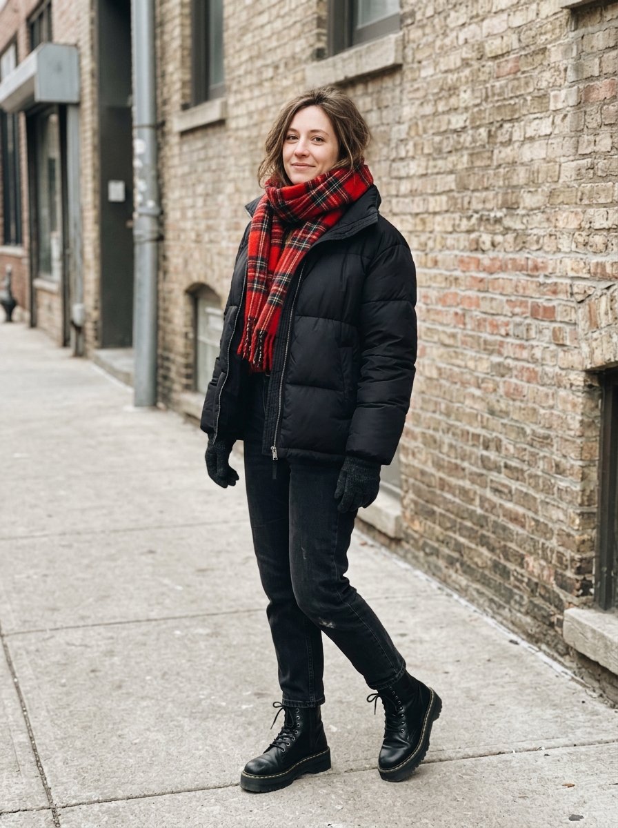 Winter lookbook look 1 - Urban Warmth
