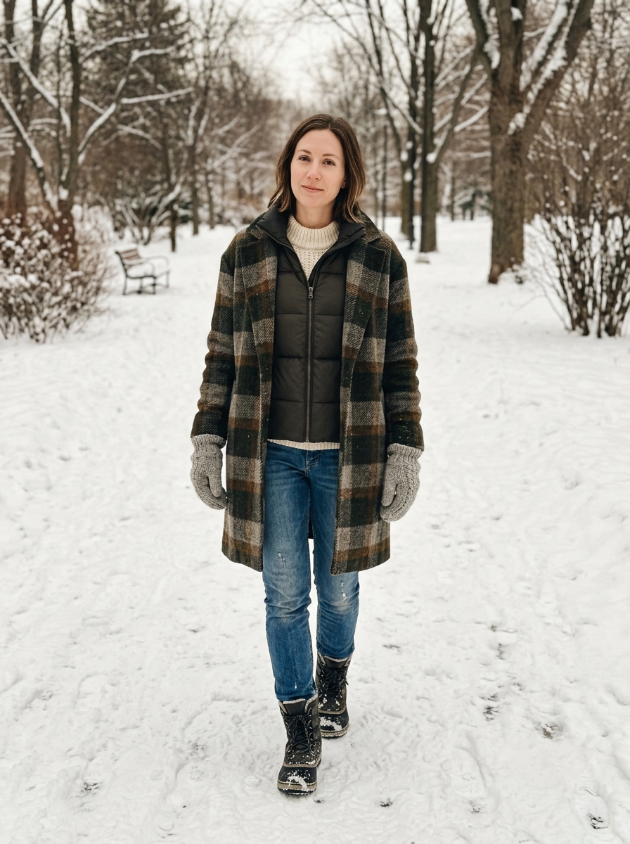 Winter lookbook look 3 - Cozy Weekend Layers