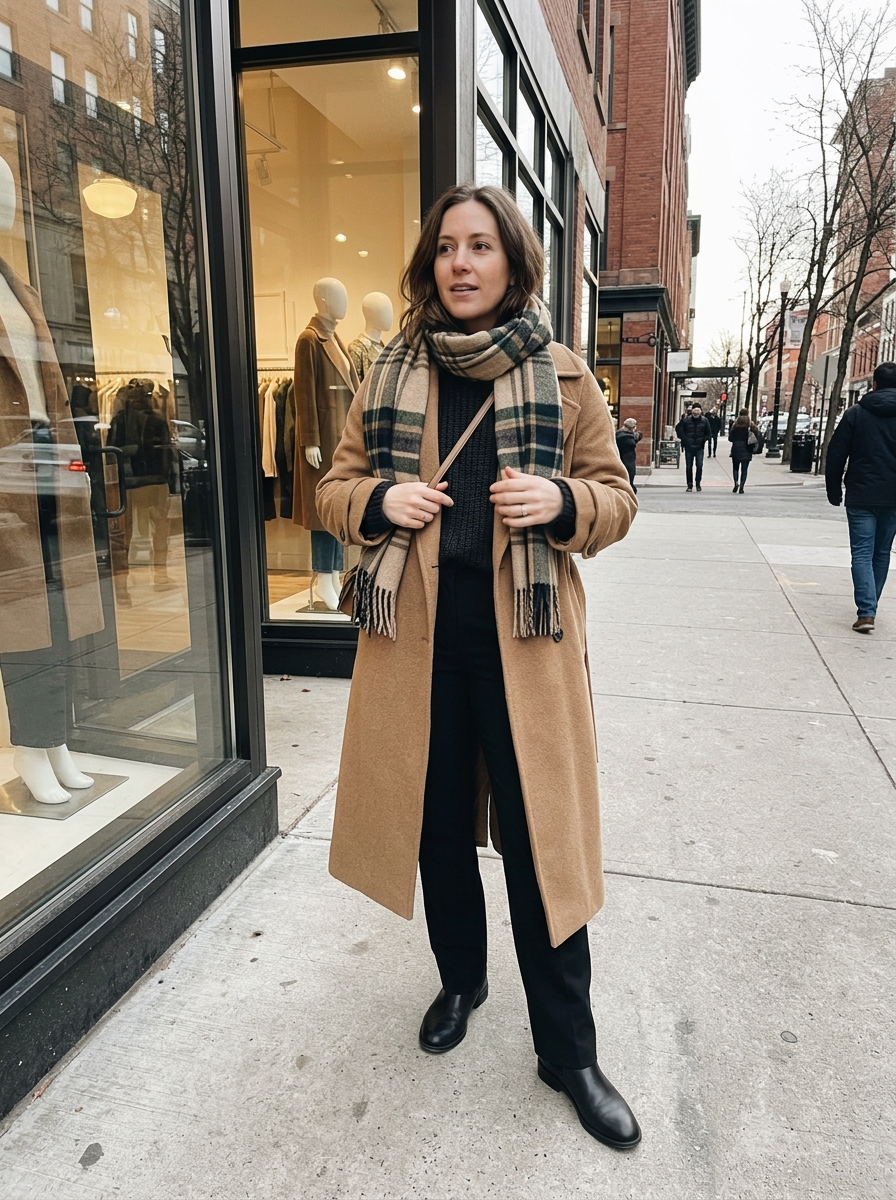 7-day winter outfit plan day 4 Thursday - Effortless Street-Chic