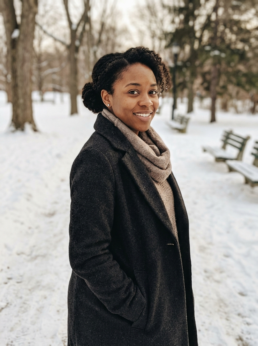 Protective Low Bun for Natural Hair