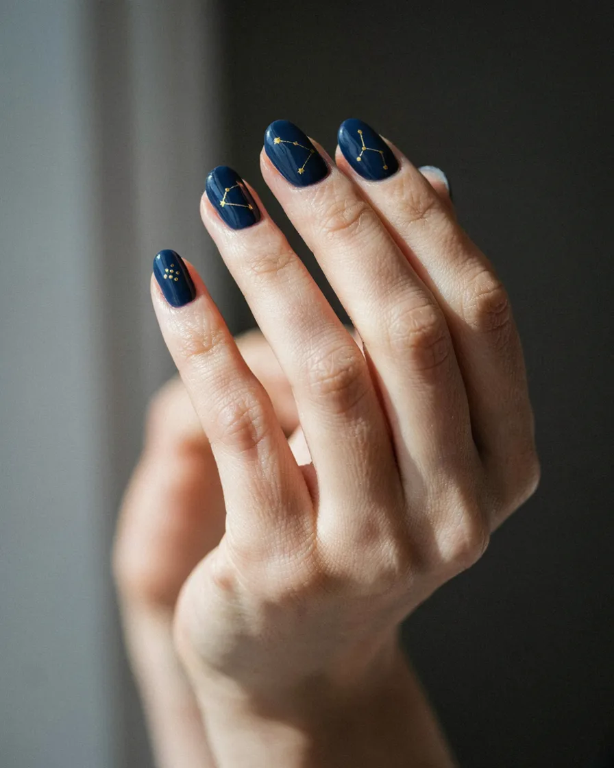 Constellation Nails - witchy nail idea
