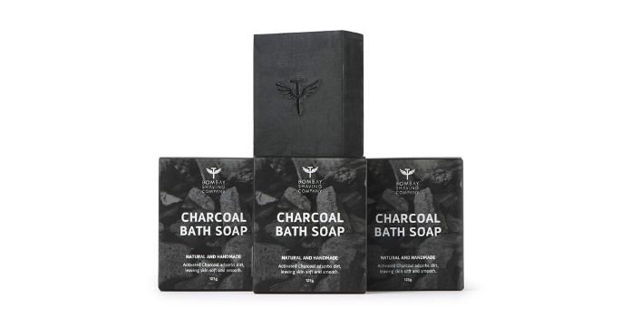 Bombay Shaving Company Activated Bamboo Charcoal Bath Soap for Deep Clean and Anti-pollution Effect