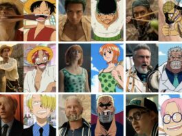 one piece characters vs anime