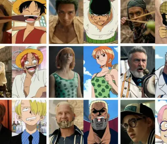 one piece characters vs anime