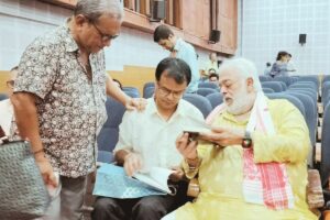 Utpal Datta, Prantik Deka and Rahul Rawail at the CNFF