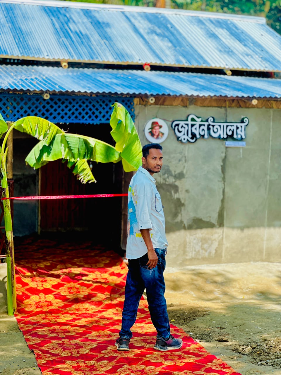 The newly built Zubeen Aloy house in Sivasagar ahead of its ribbon-cutting